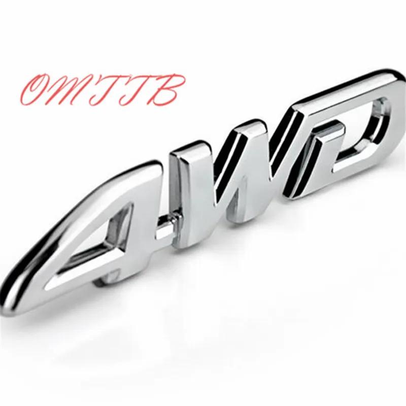 Металлический хромированный 3d-значок-эмблема 4WD наклейка на автомобиль задний