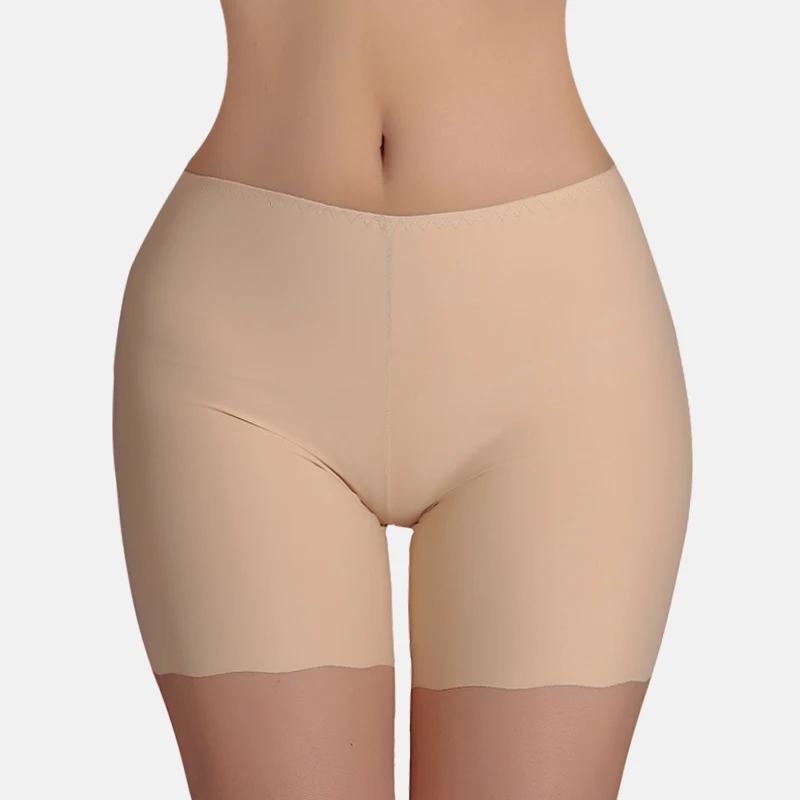 Ultra-thin Breathbale Skinny Panties Seamless Summer Safety Short Pants Women Soft Ice Silk Ultra-comfortable Solid | Женская одежда