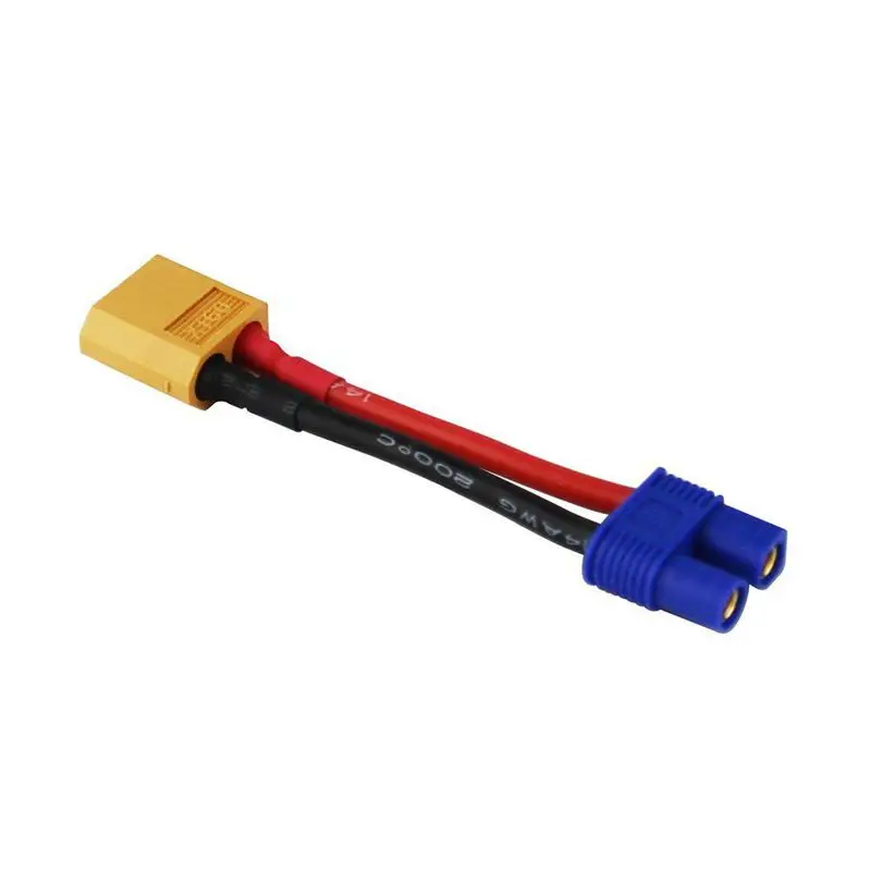 3 шт. XT60 XT 60 папа к EC3 гнездовой разъем адаптера провода для RC Lipo батареи 14awg 1 96