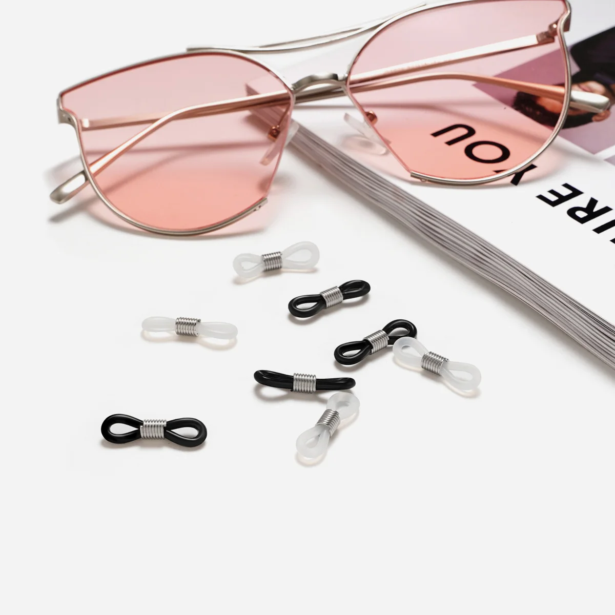 Бесплатная Shipping200 шт очки цепи противоскользящие резиновые кольца резиновое