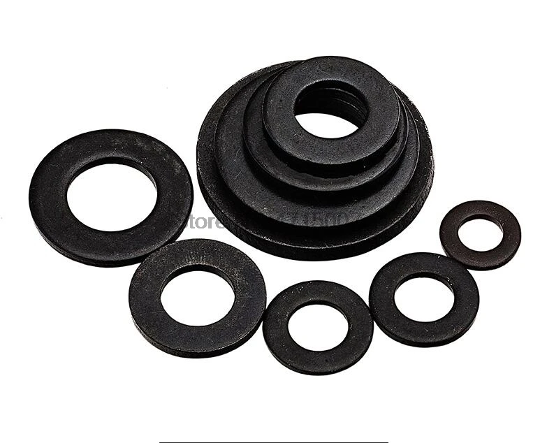 

M2 M2.5 M3 M4 M5 M6 M8 M10 M12 DIN125 ISO7089 Carbon Steel Flat Machine Washer Plain Black Washer Furniture Gaskets