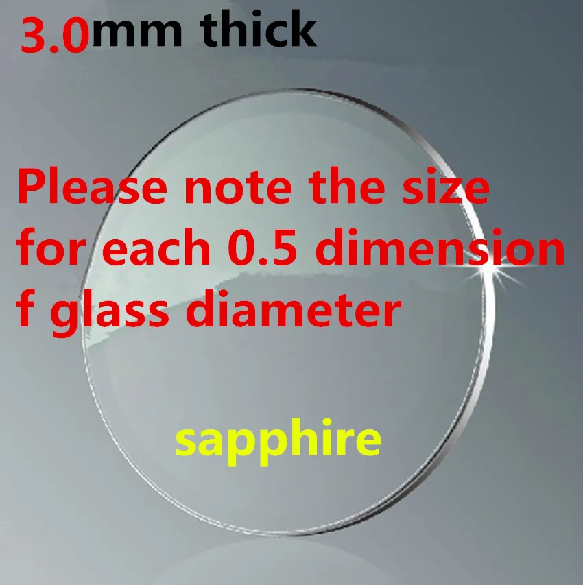 Сапфировые Запчасти для часов зеркальное настольное стекло с линзой самолета
