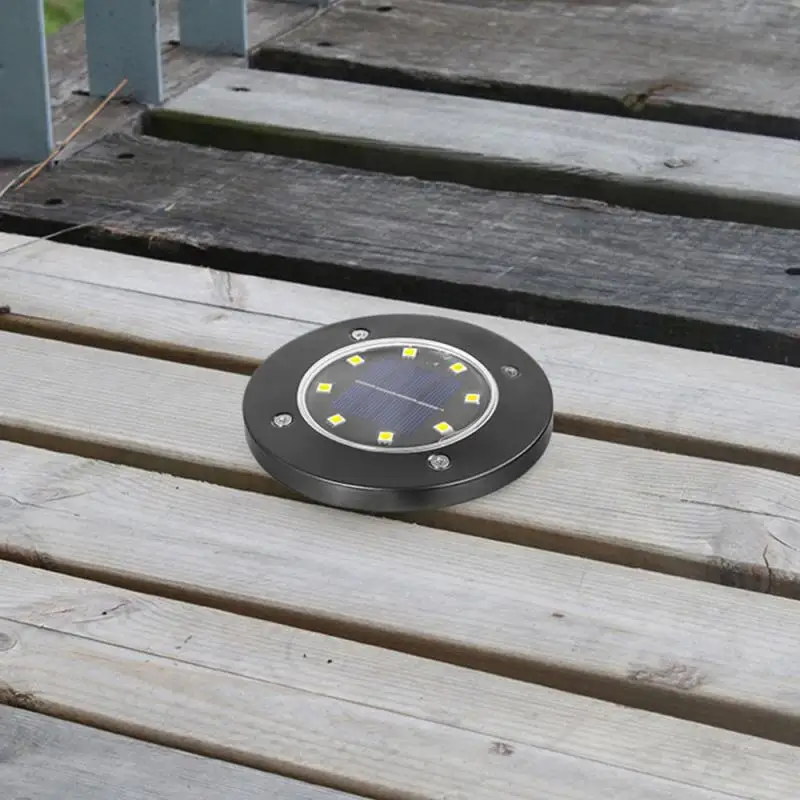 

1/4 Pcs LED Solar Power Ground Light Flat Buried Light Outdoor Waterproof Energy-saving Garden Durable Path Decoration Lamp