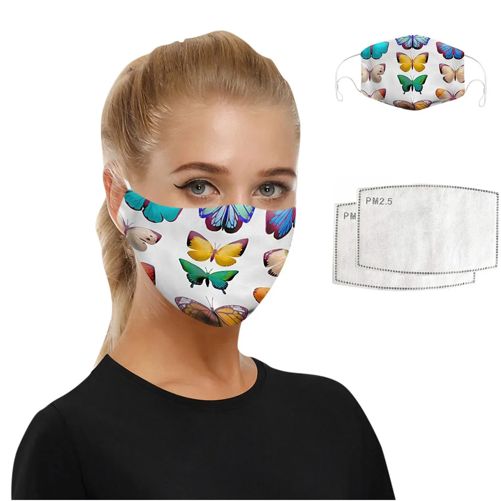 Новый трендовый модный шарф Maskswashable и многоразовый пылезащитный с принтом