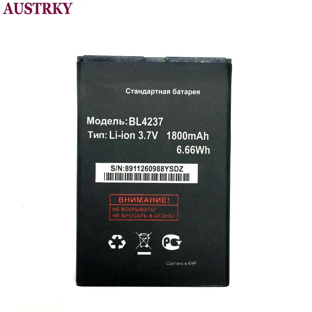 Новый BL4237 1800 мА/ч Батарея для Fly IQ430 запасные батареи сотового телефона в наличии
