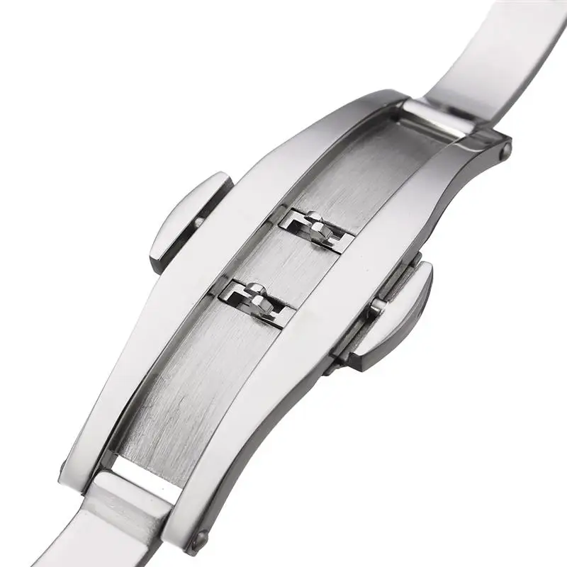 Складные Часы с пряжкой двойной щелчок Бабочка ремешок застежка 14/16/18/20/22 мм