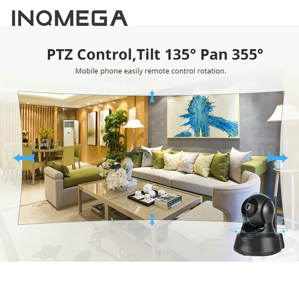 IP-камера INQMEGA Беспроводная для домашних животных 1080P Wi-Fi 720P | Безопасность и защита