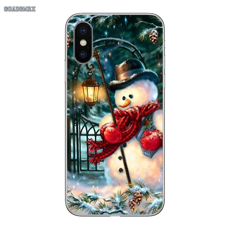 Снеговик Санта Клаус для Samsung Galaxy A3 A5 A7 A750 2016 2017 A10 A30 A40 A50 A70 A6 A8 A9 плюс J8 2018