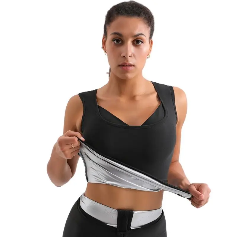 

Women Sauna Vest Hot Thermo Sweat Suit Sauna Effect Slimming Vest Body Shper Waist Trainer Fitness Shapewear Workout Tank Tops