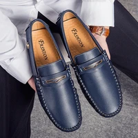summer mens loafers comfortable soft leather loafers flat casual shoes men high quality moccasins men footwear blue black brown