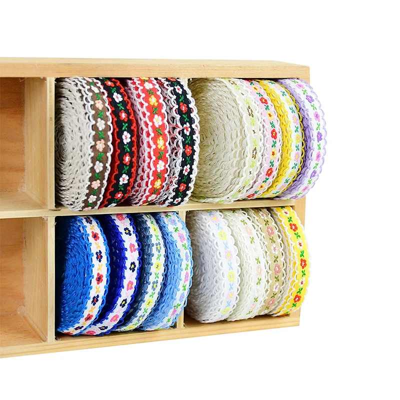 5 ярдов Красивая 12 мм рукаовов народный костюм кружевной отделкой ручной работы с