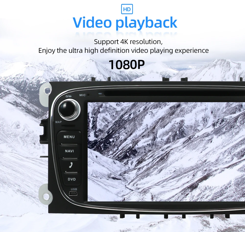 2 din Android 9,0 автомобильный DVD мультимедийный плеер gps Navi для Ford для Focus2 Mondeo Galaxy Wifi Аудио Радио Стерео головное устройство Canbus