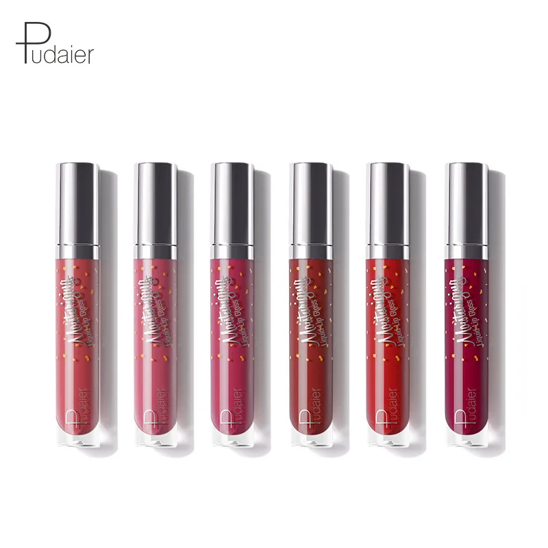 Pudaier Water Moisturizing Liquid Lip Glaze Light Thin Full and Durable Waterproof Lipstick Set Brand Makeup |