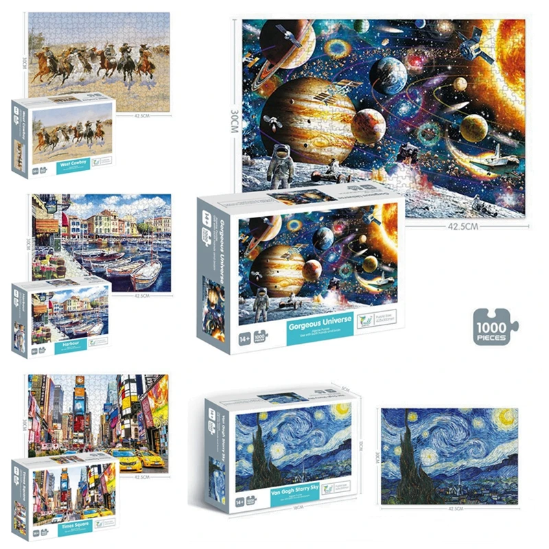 

Пазл для взрослых 1000 шт. пазл Монтессори Пазлы для взрослых Развивающие игрушки 1000 шт. пазл 3d антистрессовые игрушки