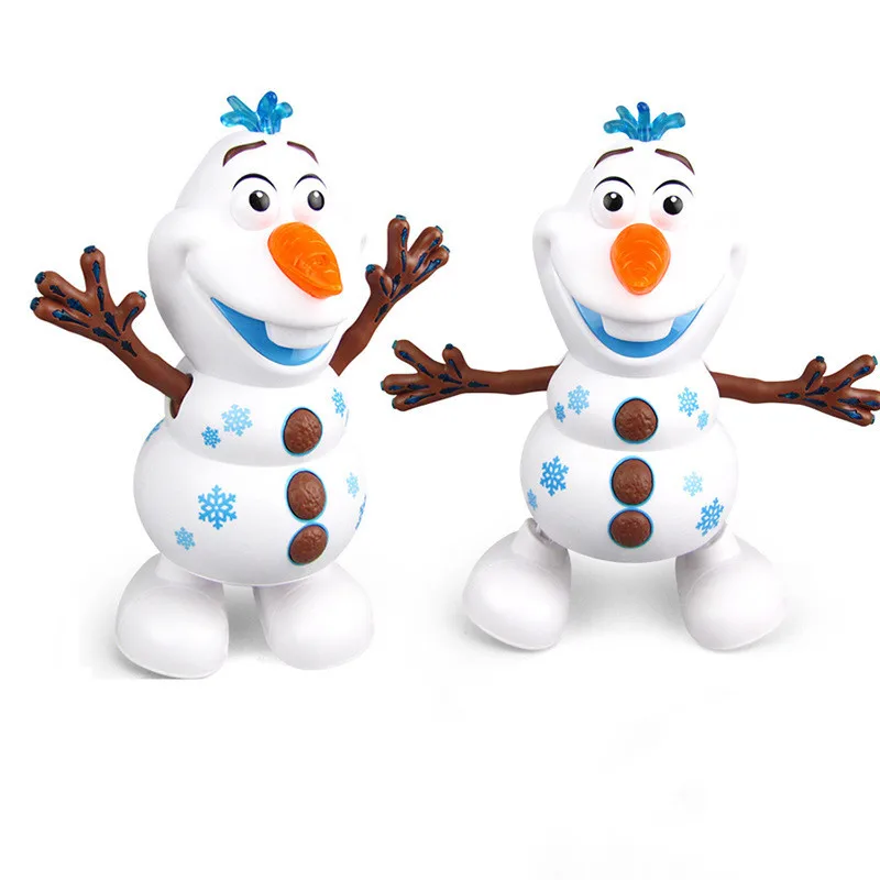 Игрушки роботы Disney Холодное сердце снеговик Олаф электрические танцевальные