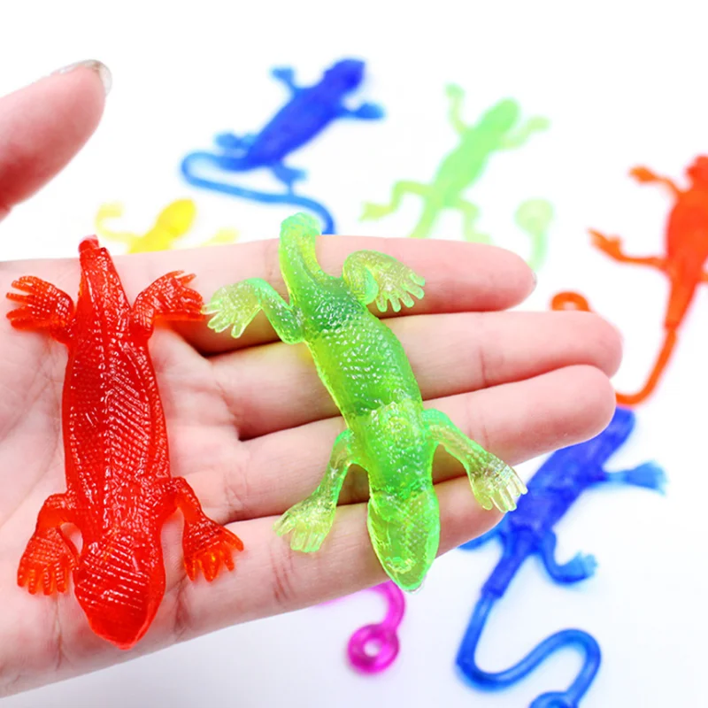 

Sticky Lizard Cool Stuff Prank Gadgets Small Animal Toys for Kids Children Party Favors Gag Gifts Stress Relief Toy for Adult