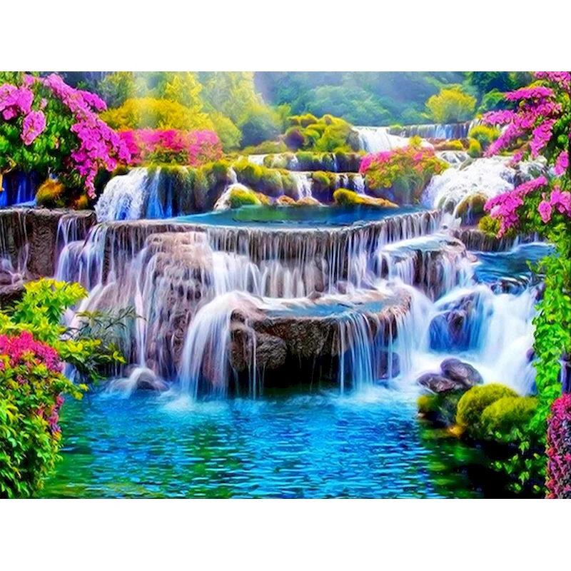 

5D Diamond Painting Full Square Landscape Diamond Embroidery DIY Handmade Rhinestones Mosaic Cross Stitch Art HG