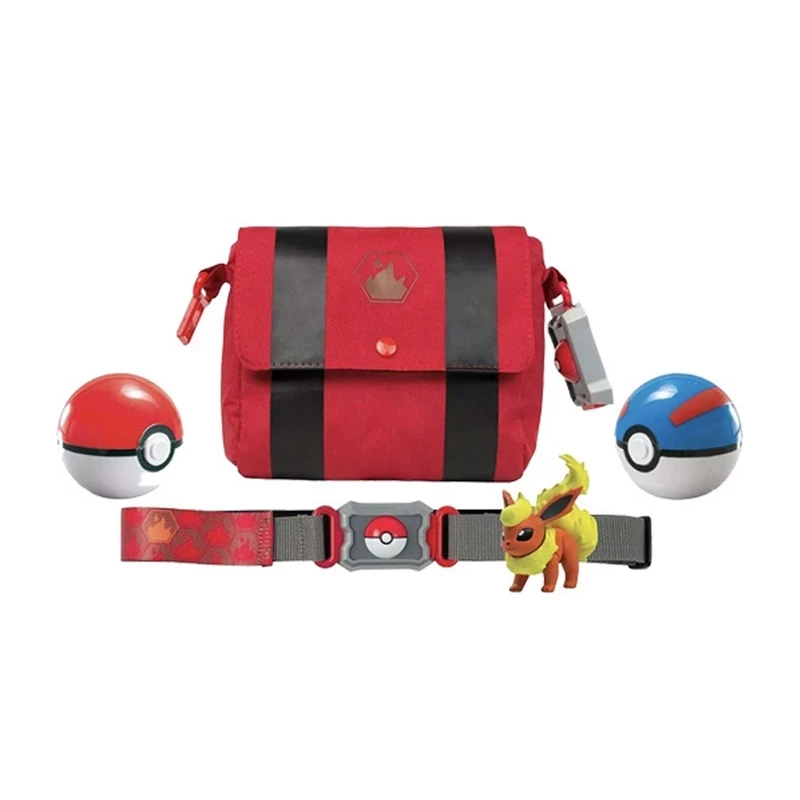 

Genuine Pokemon TOMY WCT Pet Elf Ball Belt Retractable Boxed Pocket Monster Master Pikachu Pokeball US Version Kids Toys Gifts