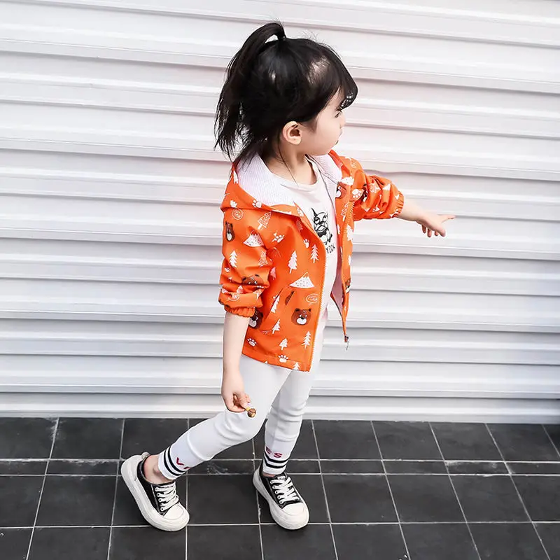 Children'S Wear Girl'S Spring Coat New And Girls' Clothes Windbreaker Top Children's | Детская одежда и обувь