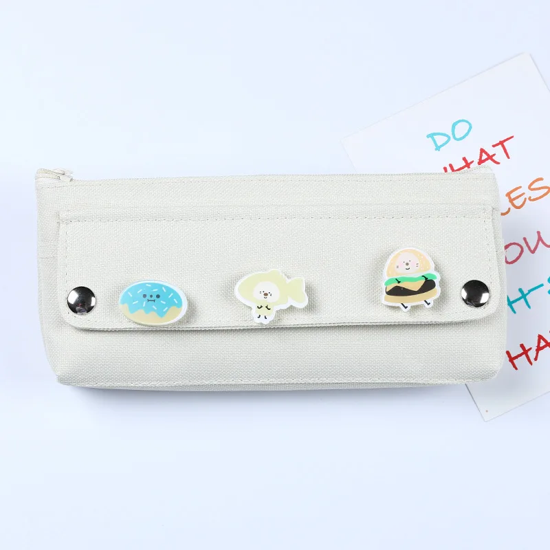 

Hot Sale Cute High Elastic Oxford Cloth Colored Pencil Case Washable Student Stationery Box
