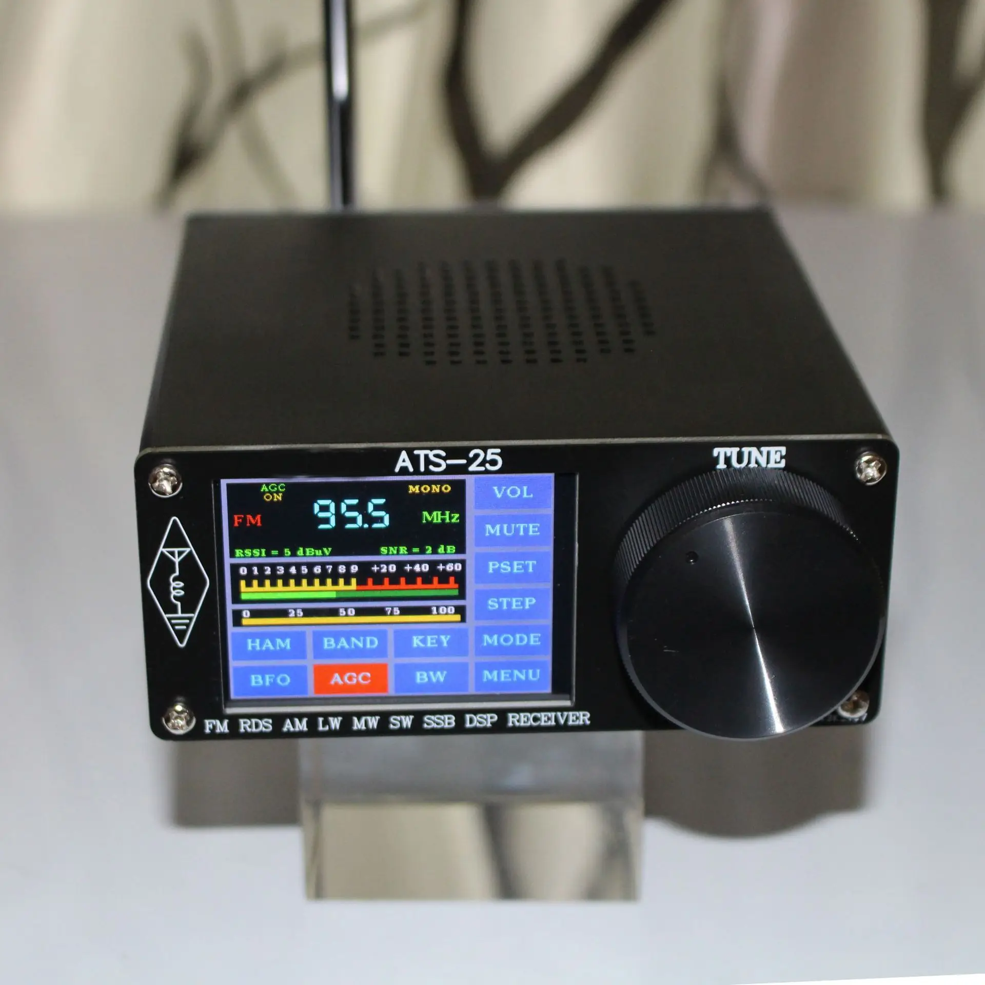 ATS-25 Si4732 приемник радиоприемника с полным диапазоном DSP FM LW (MW и SW) SSB сенсорным