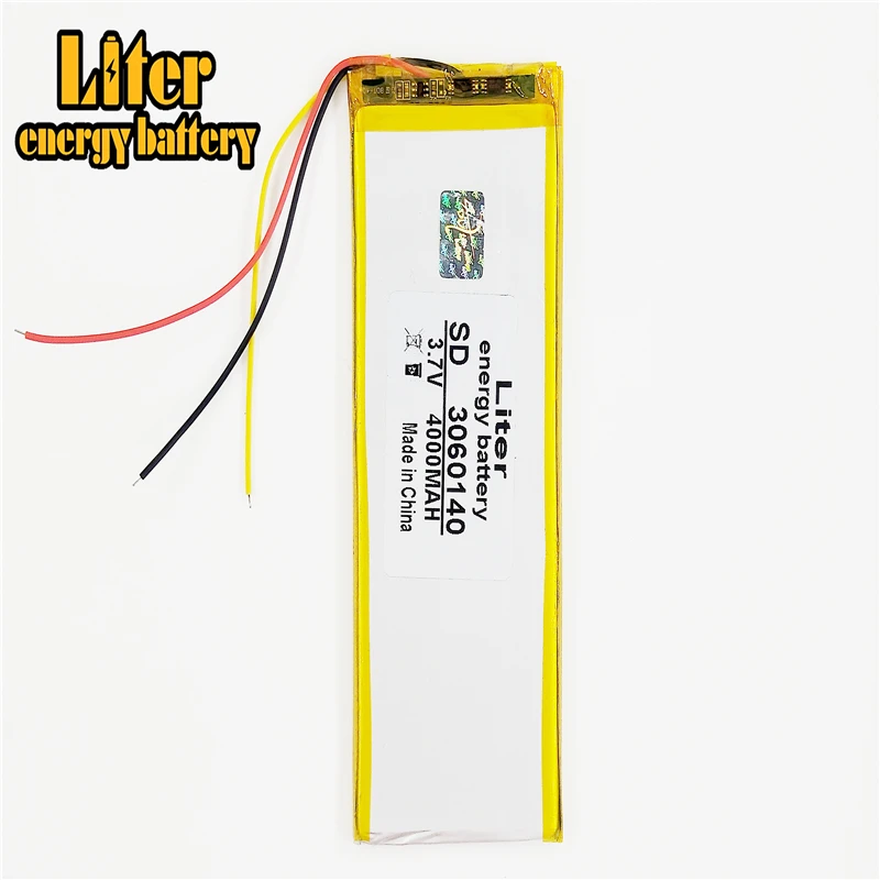 3 line 0360140 3.7V 4000mAH 3060140 PLIB polymer lithium ion / Li-ion battery for tablet pc power bank cell phone speakerpipo |