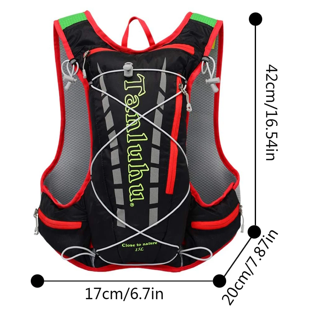 

Hydration Backpack Running Water Bag Sports Water Vest Ultralight 15L Capacity For Outdoor Hiking Cycling Deportes Accesorios