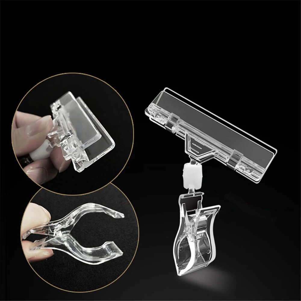1 шт. 6 5 &quotВысота прозрачные пластиковые двойные головки зажимы держатель