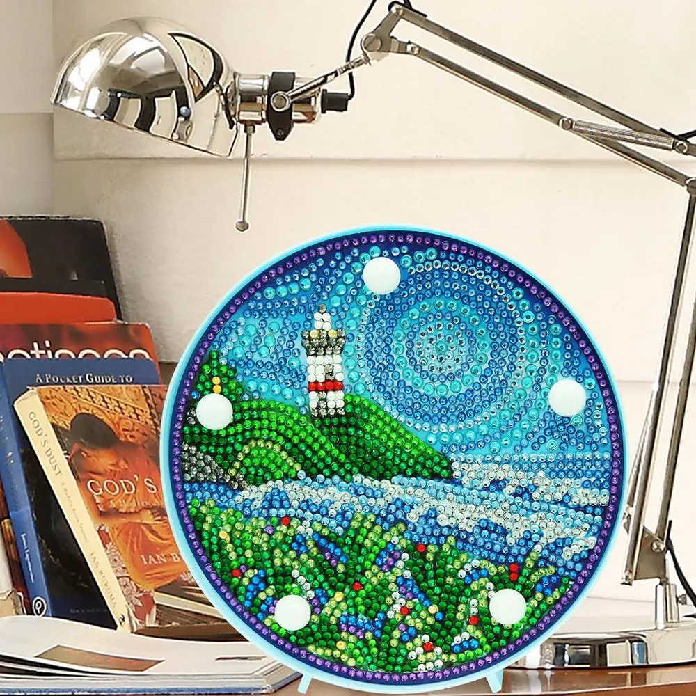 Милый Животные алмазов картина светодиодный светильник 5D Алмазная вышивка