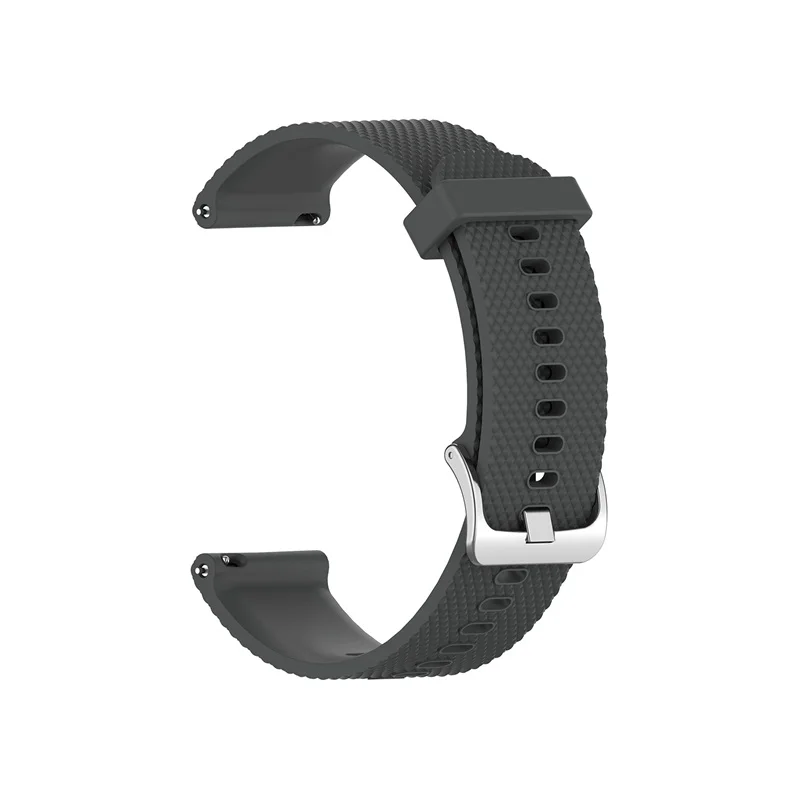 Серый 20 мм 22 мм спортивный смарт-браслет силиконовый браслет для Garmin Venu Forerunner 645 245 м Vivoactive 3 для наручных часов GT - Цвет: Серый