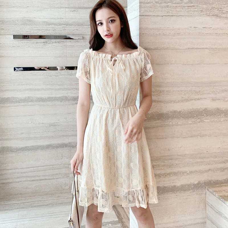 

Make lace dress new summer popular short show high melting temperament special fairy's skirt