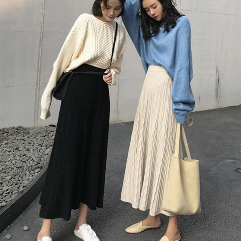 Осень-зима с юбкой на осень-зиму женская обувь до середины икры буквенным принтом