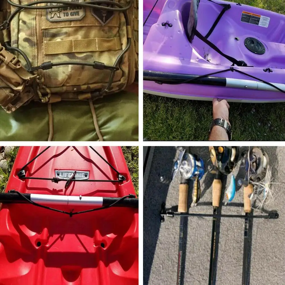 3x Fishing Rod Tamer Strap Holder Hold Down Kit Deck Gunwale Mount | Инструменты