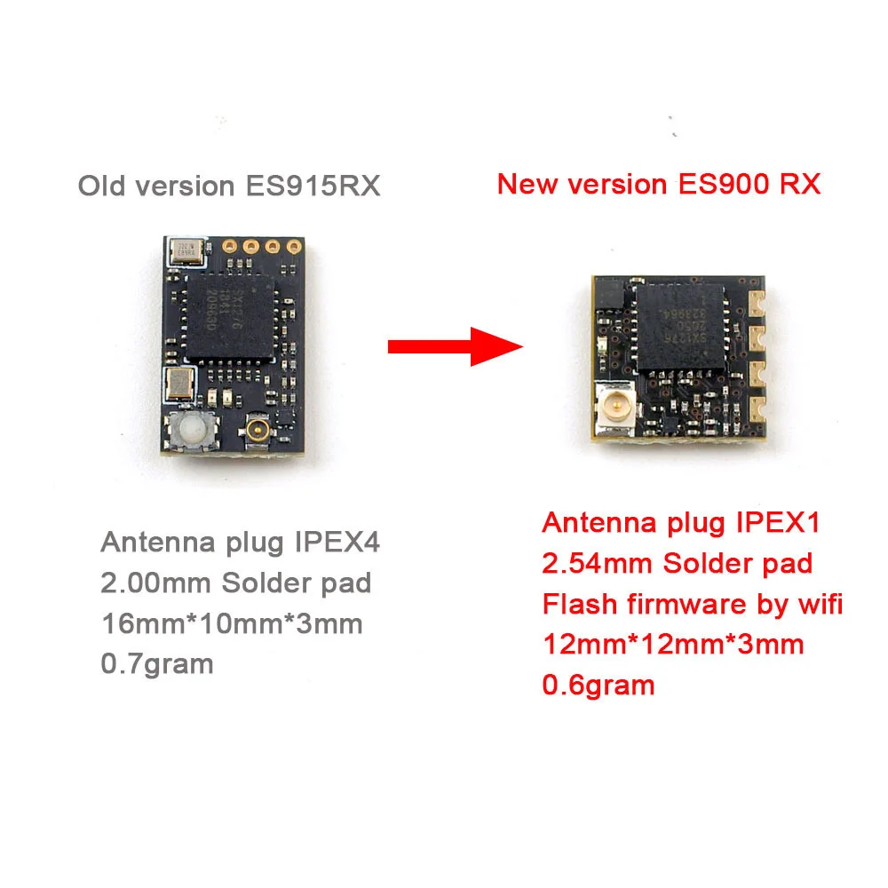 ExpressLRS-M&oacute;dulo de largo alcance para Drones, ES900TX, ES900RX, 915Mhz, 868MHz, para Radiomaster, TX16S, Jumper, T12, T18, FPV, Micro Mini-5