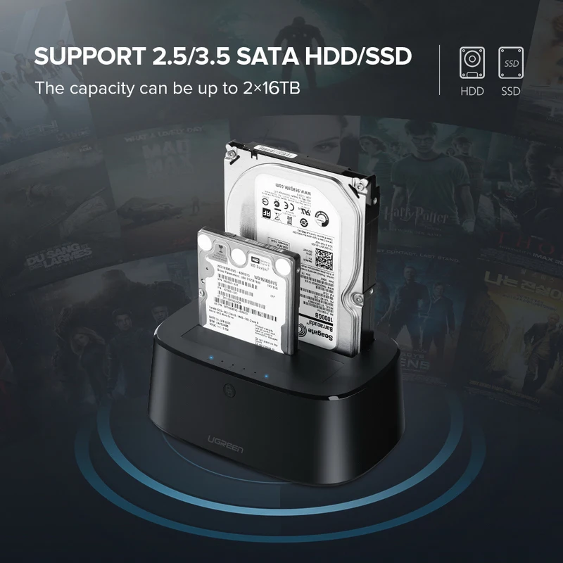 Док станция для жестких дисков Ugreen|Корпус жесткого диска| |
