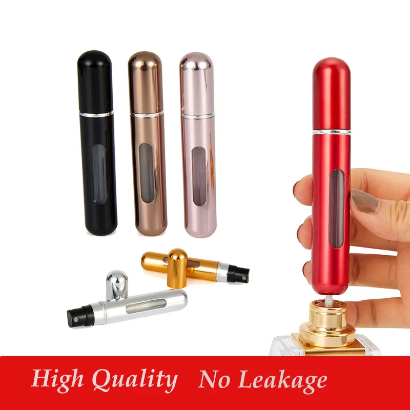 

5ml 8ml Portable Mini Refillable Perfume Bottle With Spray Scent Pump Empty Cosmetic Containers Spray Atomizer Bottle For Travel