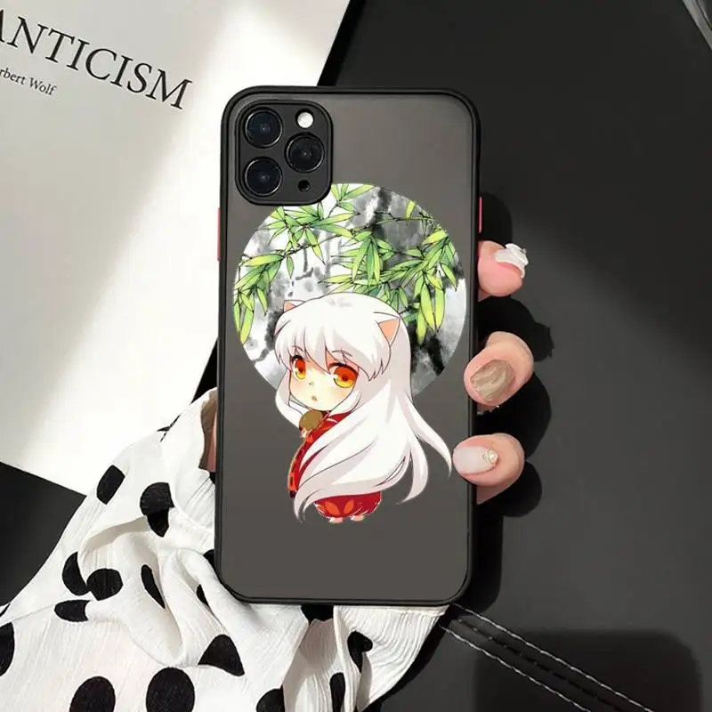 

Inuyasha Higurash Phone Case matte transparent For iphone 7 8 11 12 plus mini x xs xr pro max cover
