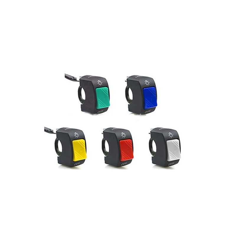 

22 мм на включения/выключения мотоцикл кнопочный переключатель 12v Кнопка Разъем рулевой переключатель для Atv электронной велосипед Скутер