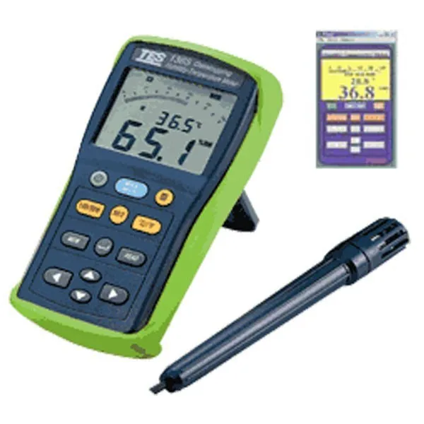 

TES-1365 Digital Datalogging Humidity Temp Temperature Meter Tester w/Software RS-232