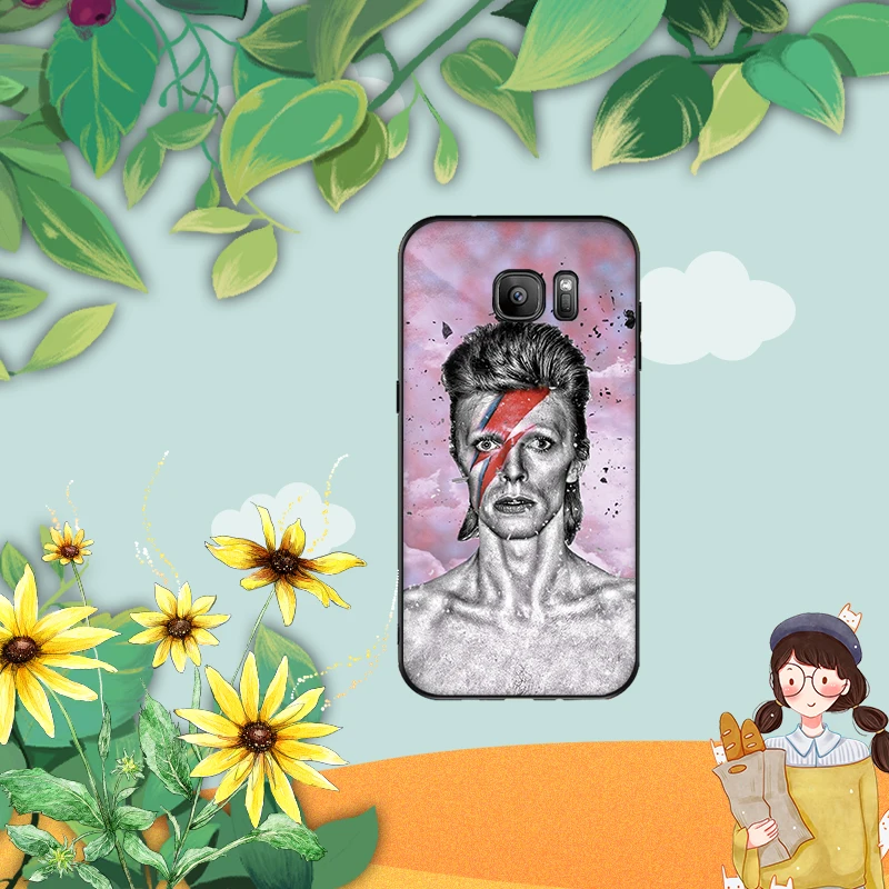 Дэвида Боуи для samsung A3 A4 A5 A6 M40 A10 A20 A30 A40 A50 A60 A70 A7 8 9 6Plus чехол телефона | Мобильные