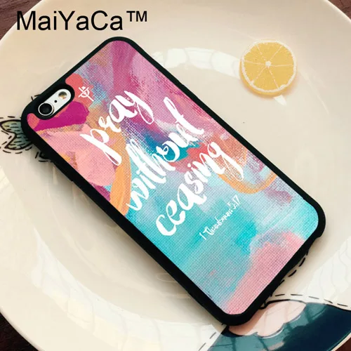 3519 Чехол из ТПУ MaiYaCa Bible Qutoes Verse Belief God Jesus для iPhone 11 Pro MAX X XR XS MAX 6 6s 7 8 Plus 5S - Цвет: 3519