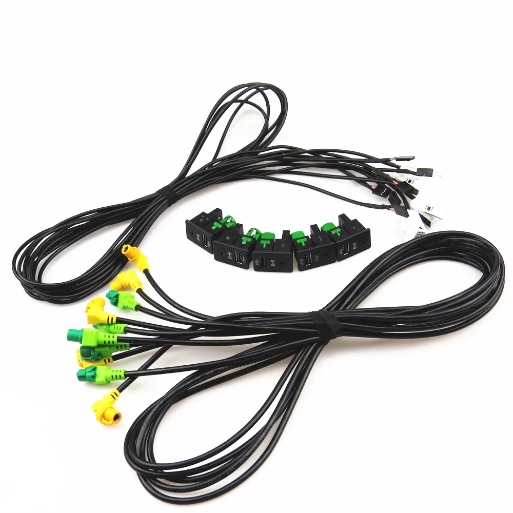 FHAWKEYEQ 5 компл. AUX USB совместимый переключатель + КАБЕЛЬ жгута хвостового штекера