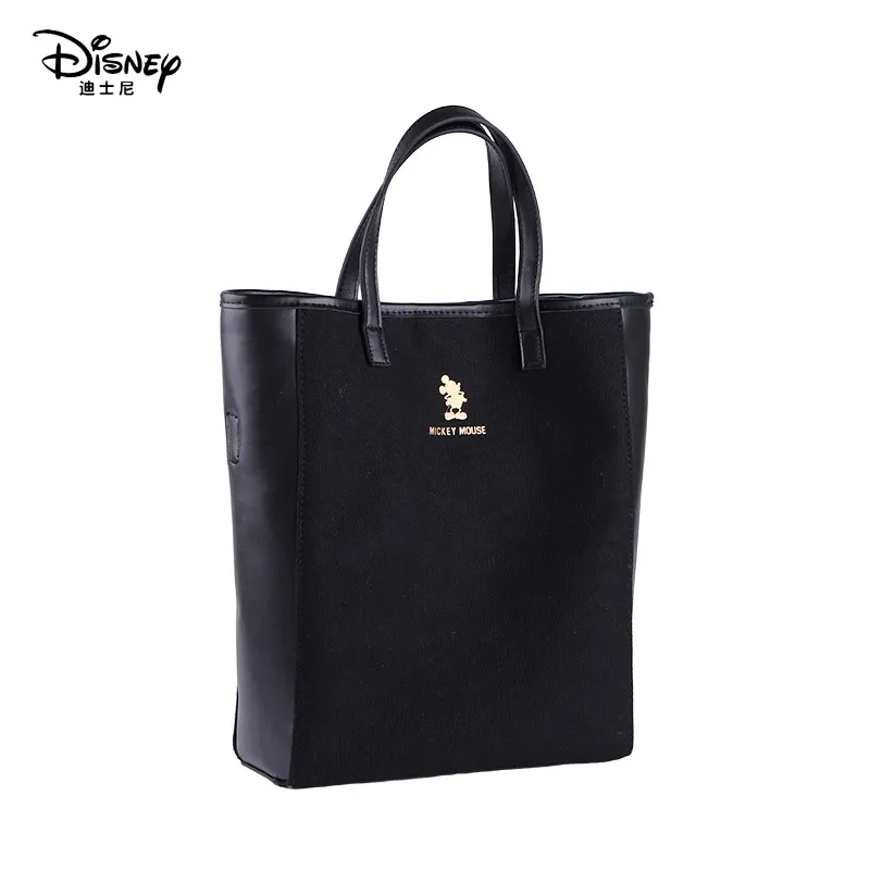 

Disney Mickey Cartoon Women Canvas Leather Messenger Bag Handbag Girls Shoulder Bag Travel Large Capacity Mother Bag Print