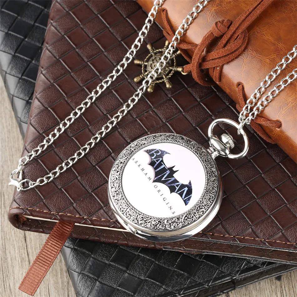 Винтажные изысканные серебряные кварцевые карманные часы арабские цифры