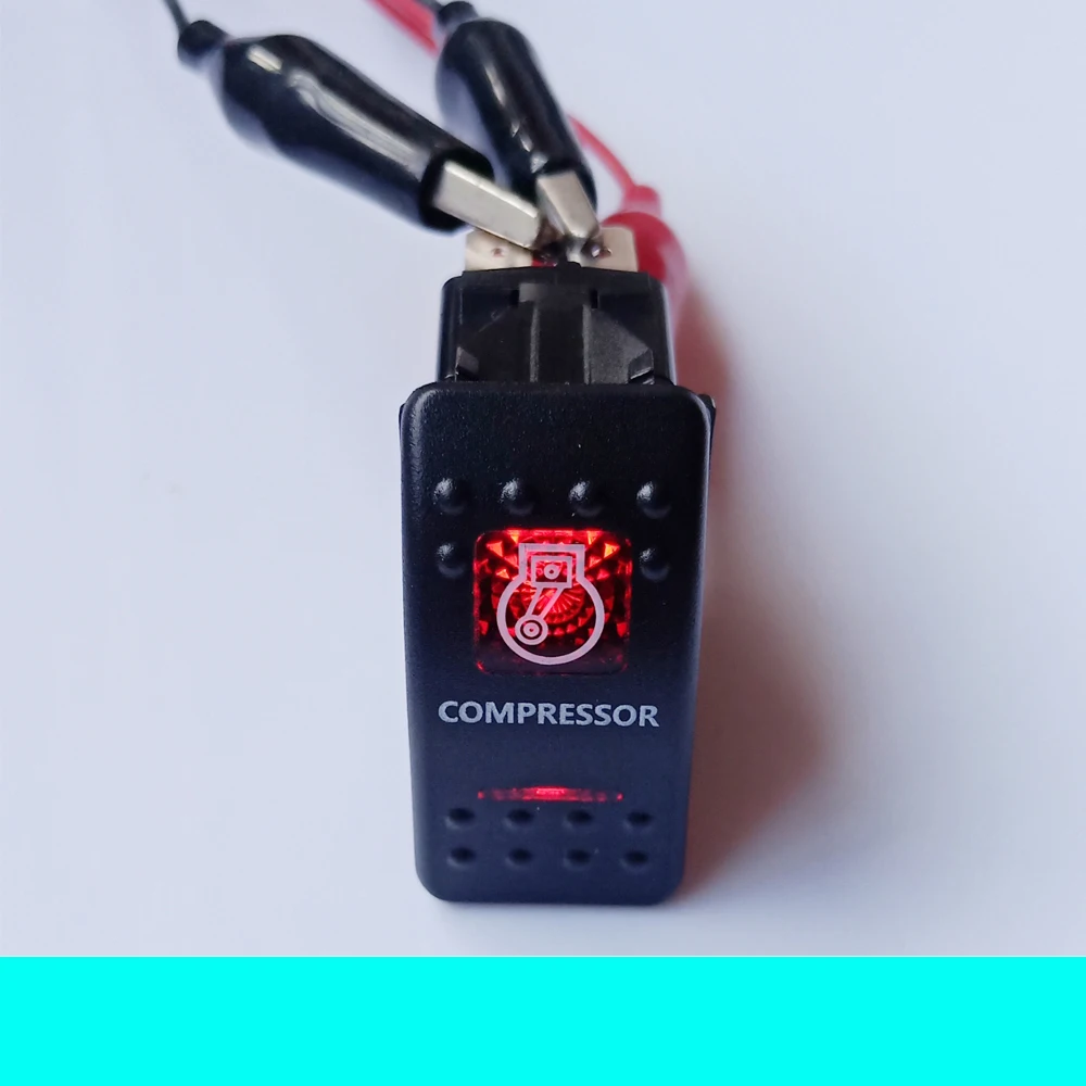 IP68 Водонепроницаемый 24 V/10A, 12 V/20A автомобиля/Авто/лодок кнопочный переключатель кулисный переключатель компрессора символ