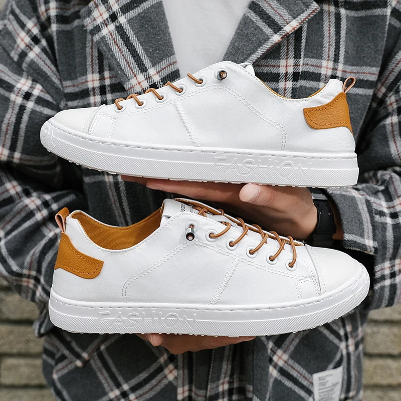 

Men Vulcanize Shoes Classic Canvas Sneakers Slip On Sport Shoe Men Flat Rubber Shoes Lightweight White Shoes Men Funky Shoes