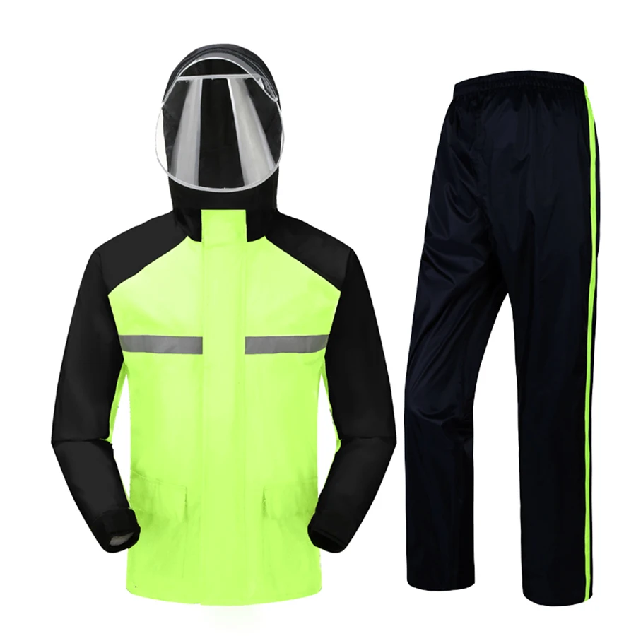 

Outdoor Motorcycle Raincoat Ladies Travel Set Camping Raincoat Jacket Waterproof Fashion Traje Para Lluvia Rain Gear EA60YY