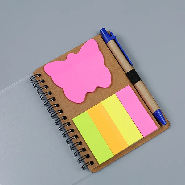 Butterfly Спиральный блокнот наклейки для дневника Journal Cuadernos Y Libretas Defter с ручкой Note Book notebook s planifador Semanal Notepad - Цвет: Butterfly