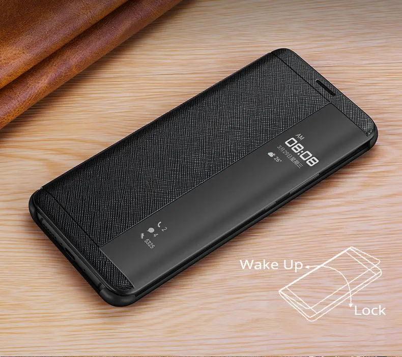 Для Porsche дизайн huawei mate RS чехол Роскошный кожаный Смарт флип-чехол с окошком для просмотра полная защита бизнес-mate RS чехол для телефона