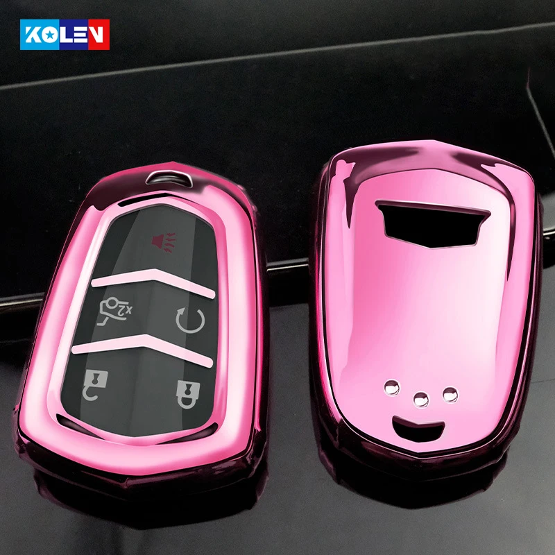 

Soft TPU Car Remote Key Full Cover Case For Cadillac ATS ATS-L XLS XTS XT4 XT5 XT6 CT6 CTS CTS-V SRX 28T Accessories Holder Fob
